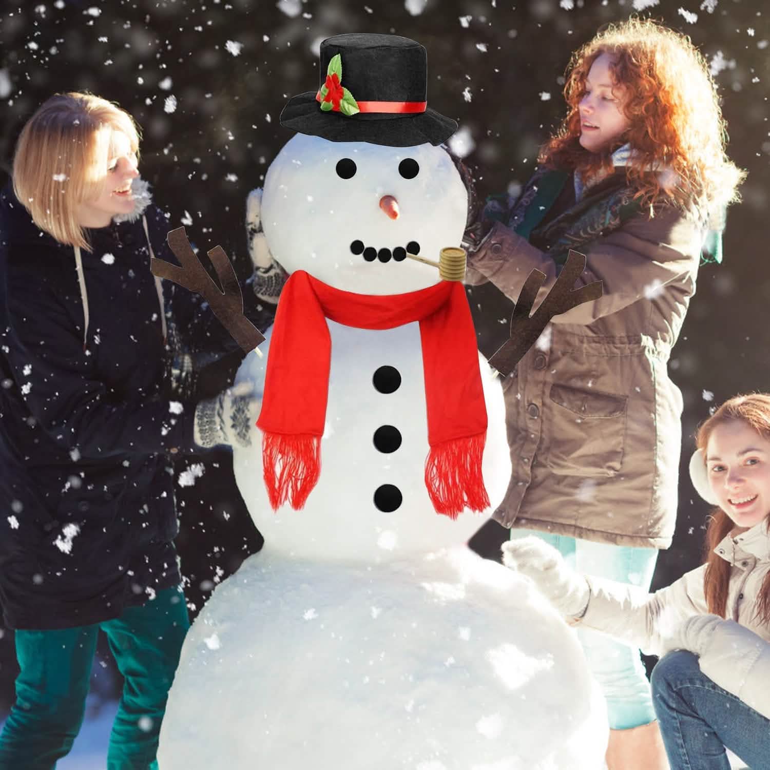 16-Piece: Snowman Decorating Dressing Kit