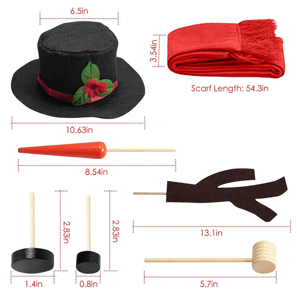 16-Piece: Snowman Decorating Dressing Kit