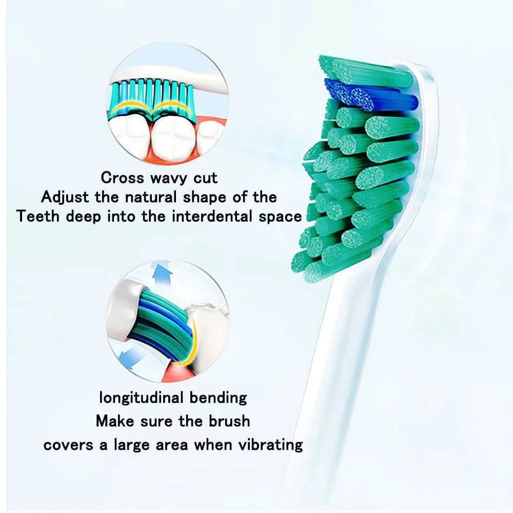 16-Pieces: HX6014 Replacement Electric Toothbrush Head Fits For Philips Sonicare Toothbrush Heads
