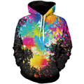 3D Plus Size Men's Fall Winter Hooded Sweater