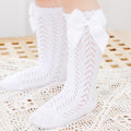 Infant Baby Loose Bow Stockings Hole Socks