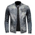 Men's Denim Jacket Plus Size Casual Fashion Slim Denim Jacket