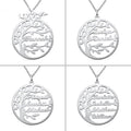 Sterling Silver Necklace Female Name Personalized Tree of Life Pendant Cross-border New Product Accessories