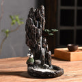 Backflow Incense Burner Creative Ornaments Flowing Smoke Incense Burner Dharma Lotus Pond Moonlight