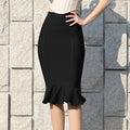 New Bandage Woman Skirt Mermaid Pleated Skirt Long Vintage S