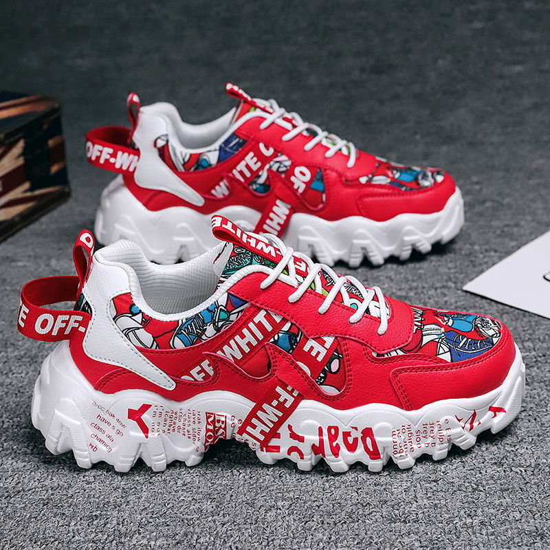 Red AUTHTENTIC  Breathable Sports Shoes Casual Canvas Shoes Men'S Fashion Shoes