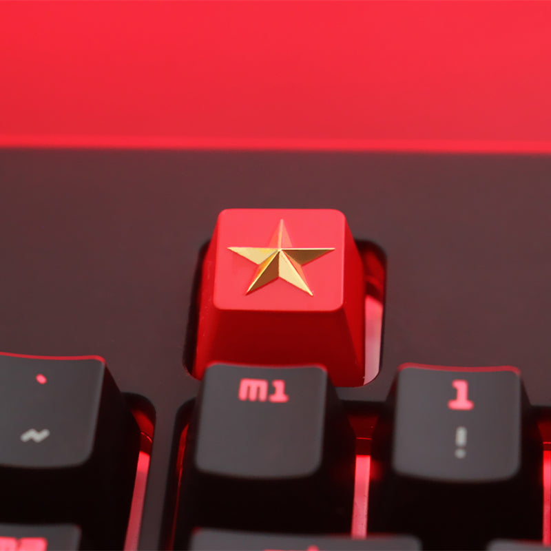Keystone Customized Personalized Relief Zinc Aluminum Alloy Metal Keycap Mechanical Keyboard  Height Button 68 Yuan File