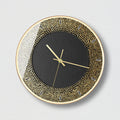 Simple Striped Luxury Rose Gold Wall Clock Living Room Bedroom Wall Watch Personality Creative Black Gold Art Atmosphere Clock