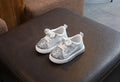 Bright Leather Sneakers Casual Shoes Sports Shoes Bow