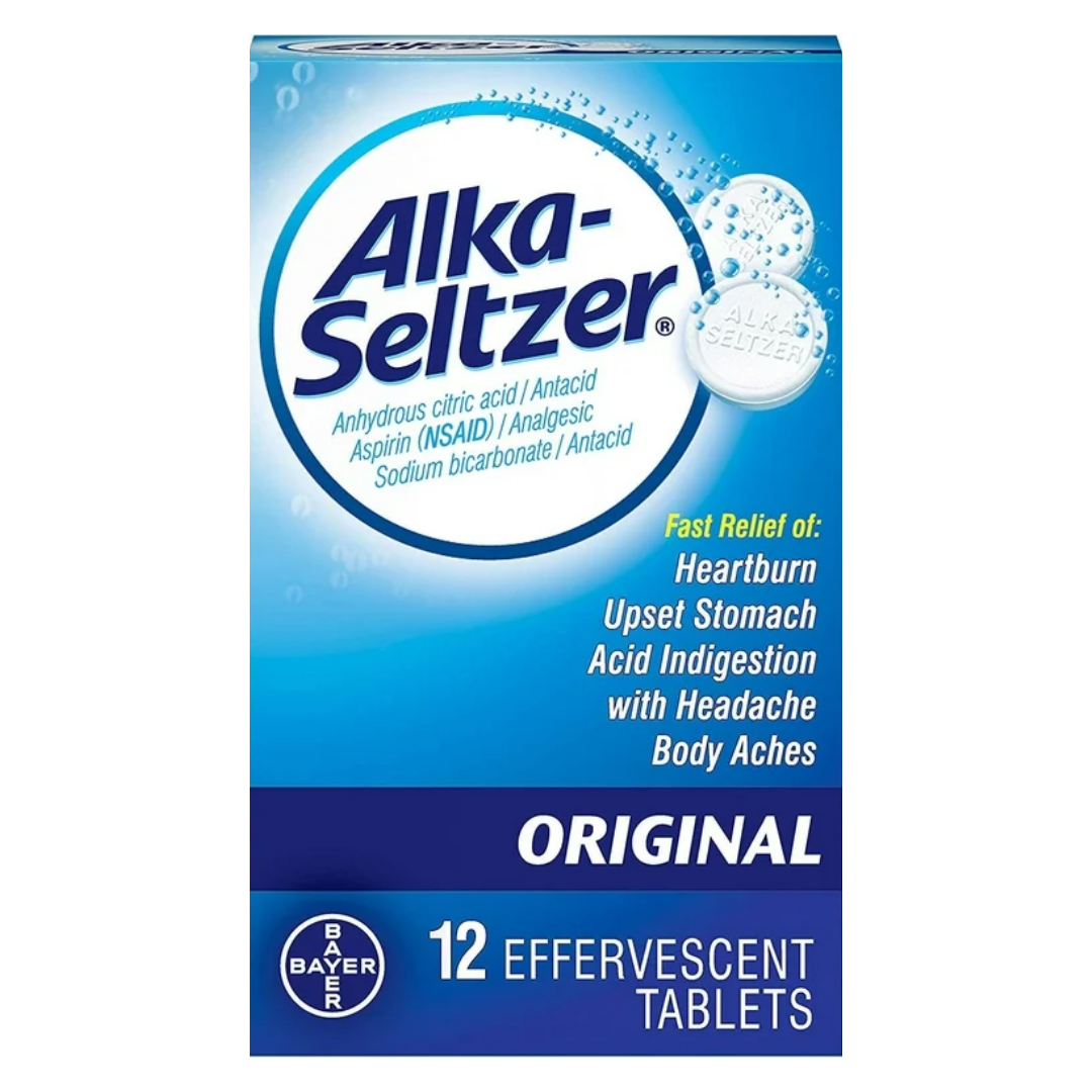 Alka-Seltzer Original Effervescent Tablets (12ct)