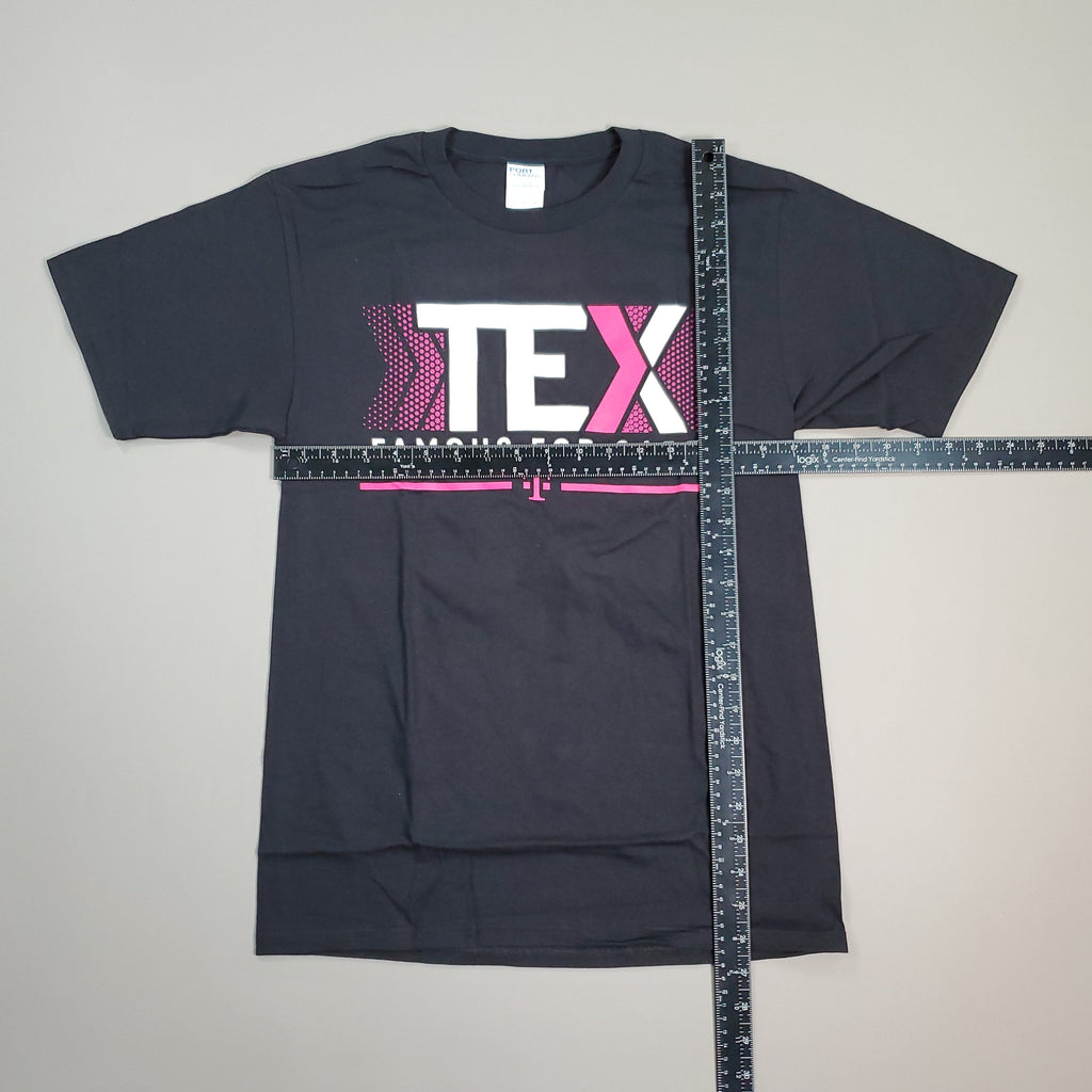 T-MOBILE Tee Shirt Short Sleeve TEX Famous For Care Men's Unisex Sz S Black/Pink (New)