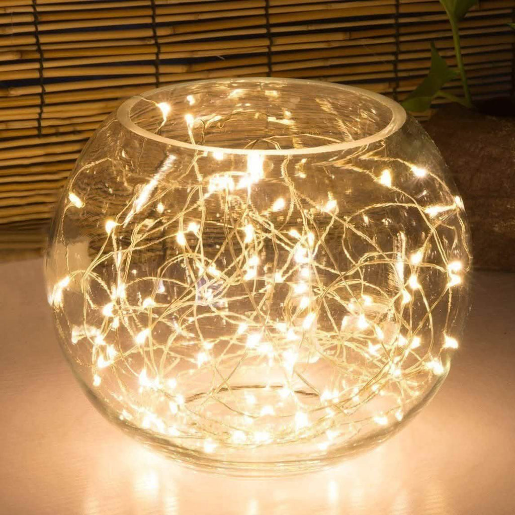 16.5ft 50 Yellow LED Copper Wire String Fairy Lights