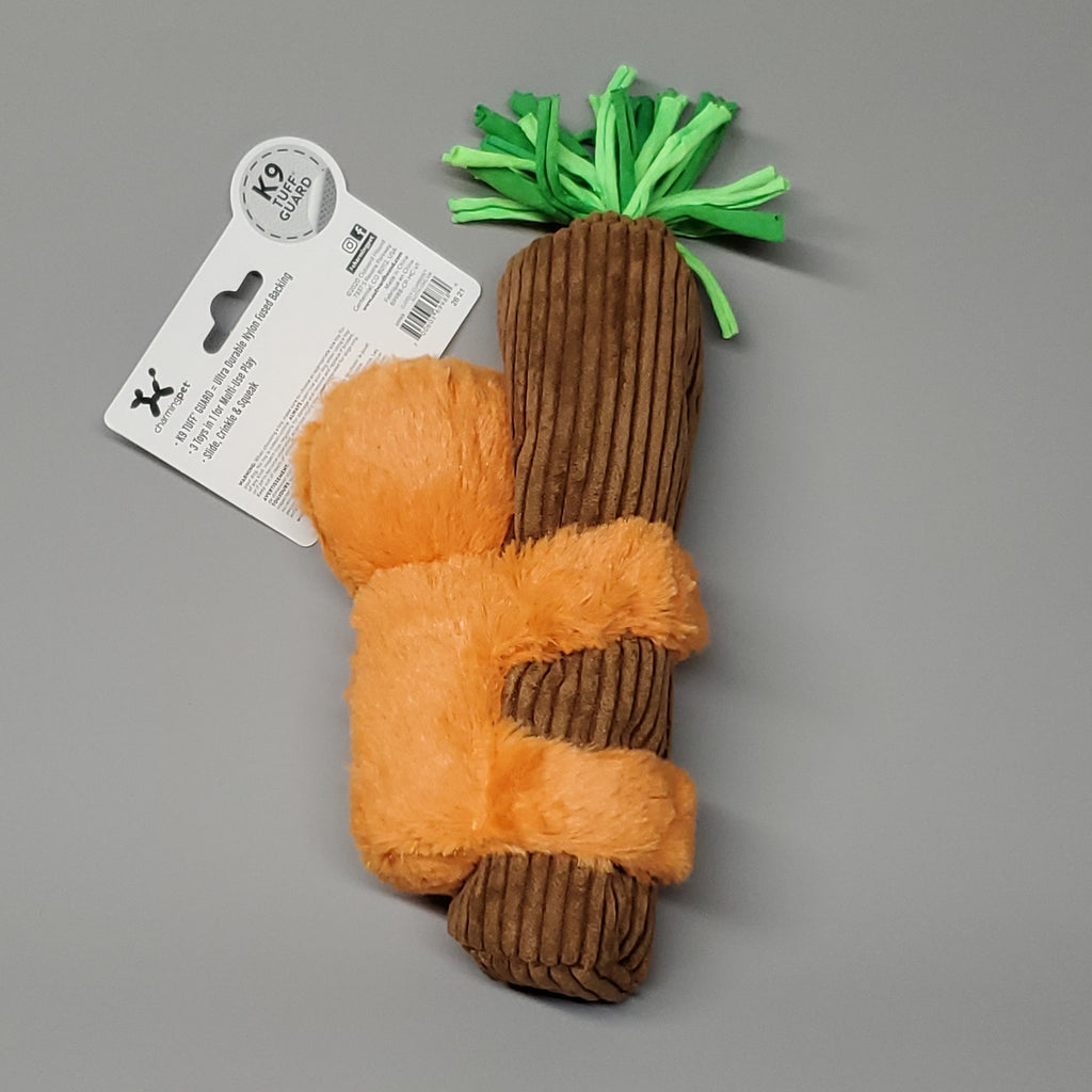 CHARMING PET Cuddly Climbers Sloth Plush K9 Tuff Guard Ultra Durable 69988 Orange (New)