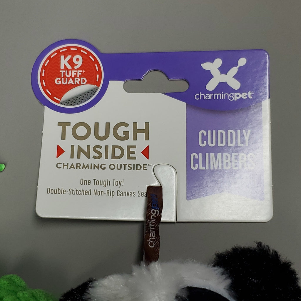 CHARMING PET Cuddly Climbers Panda Plush K9 Tuff Guard Ultra Durable 69794 Black/White (New)