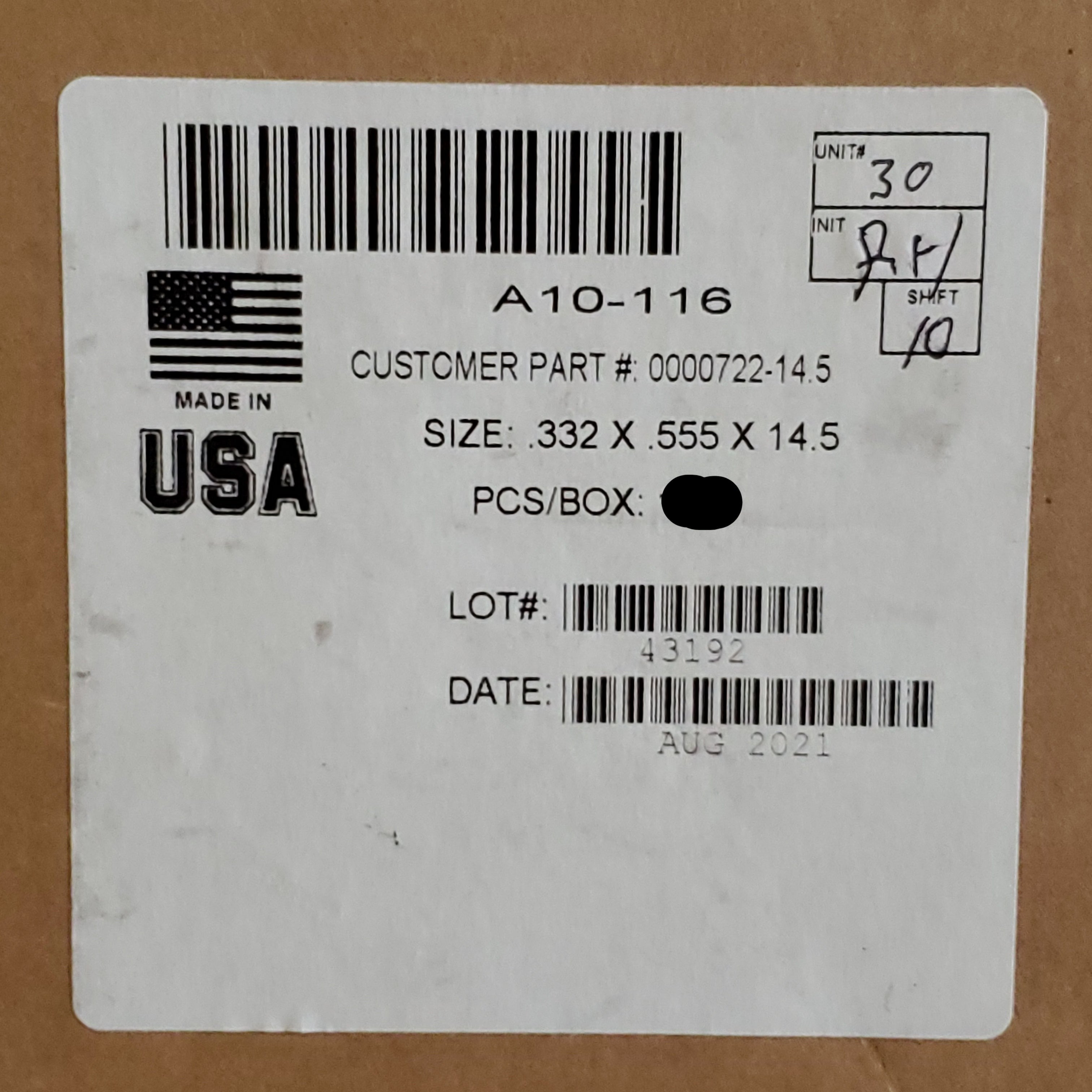 Pack Of 100 Braided Water Line Tubing / Hoses .332 X .555 X 14.5 Long Made In USA (New)