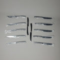 LIBBEY WORLD Tableware 12 Pcs Master's Gauge Aspect Dinner Knives 9-3/8" Dark Gunmetal (New)