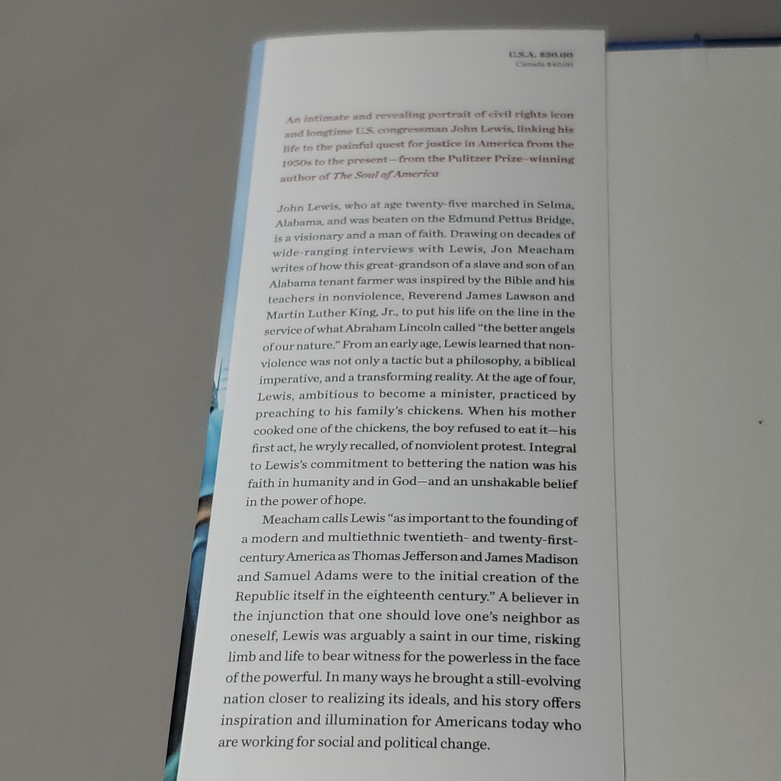 HIS TRUTH IS MARCHING ON John Lewis & The Power of Hope by John Meacham Book Hardback (New)