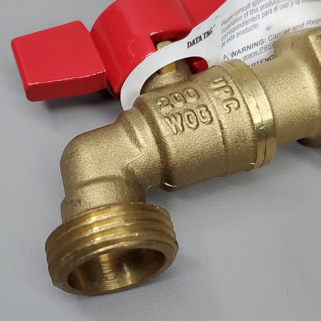 PROLINE Heavy Duty Hose Bibb Ball Valve 200 PSI Brass Threaded 3/4" 103-024 (New)
