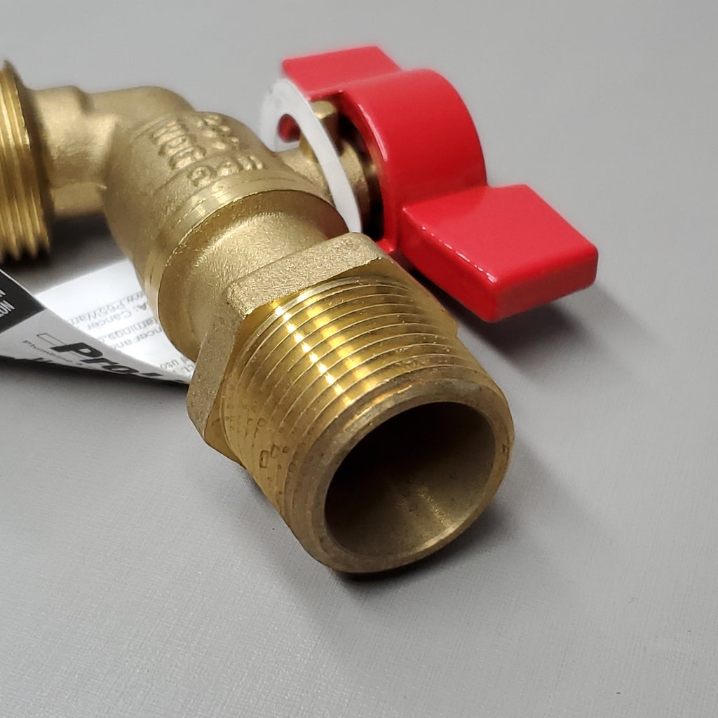 PROLINE Heavy Duty Hose Bibb Ball Valve 200 PSI Brass Threaded 3/4" 103-024 (New)