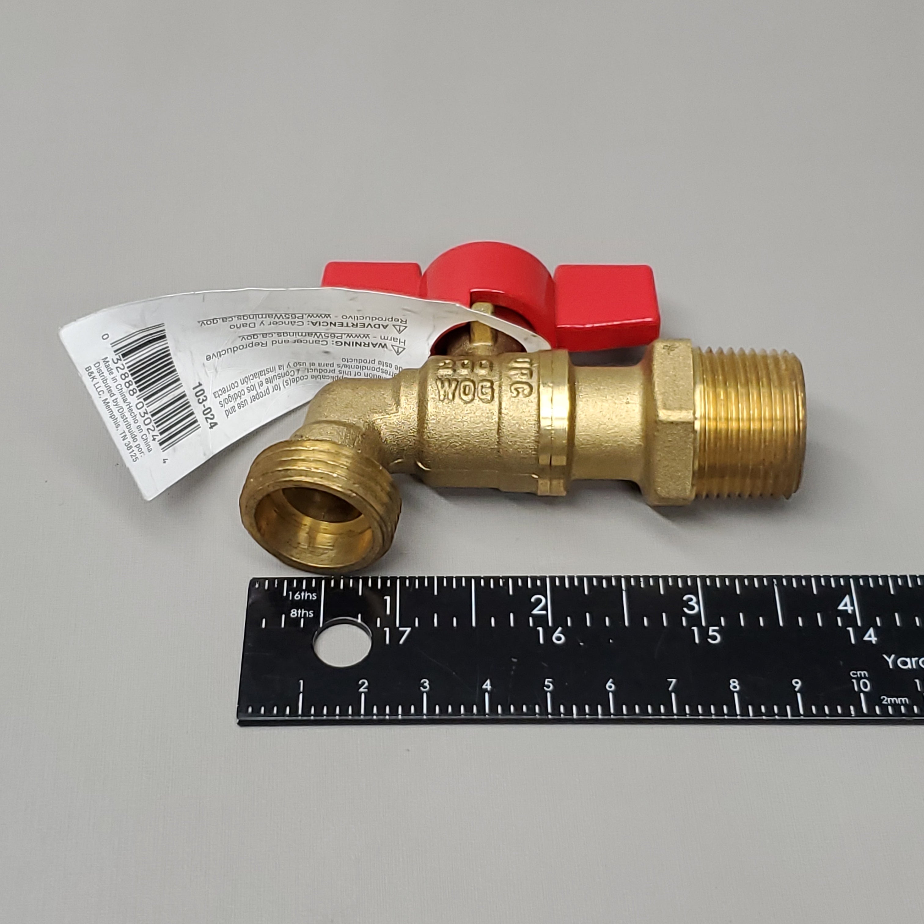 PROLINE Heavy Duty Hose Bibb Ball Valve 200 PSI Brass Threaded 3/4" 103-024 (New)