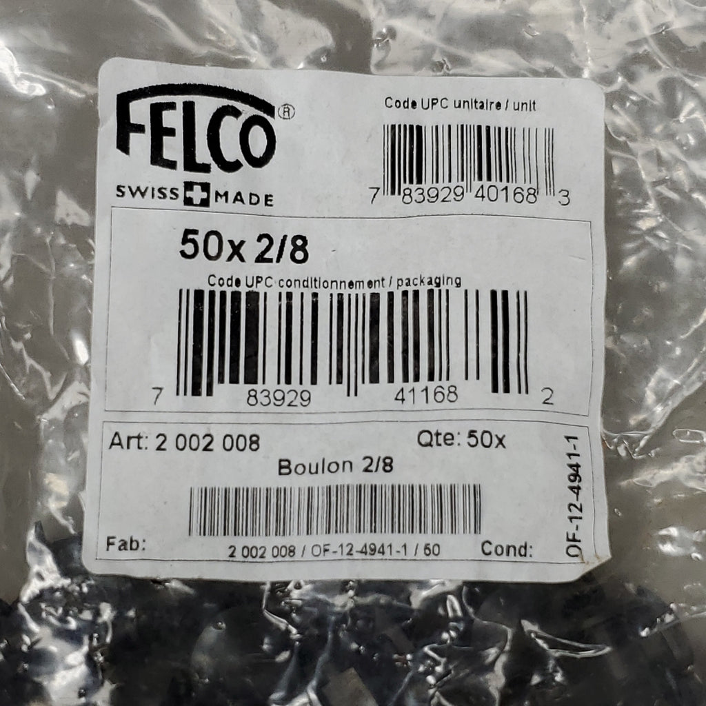 FELCO Swiss Made 50 Pack Of Pruner Replacement Bolts Boulon 2/8 2002008 For Felco 2 (New)