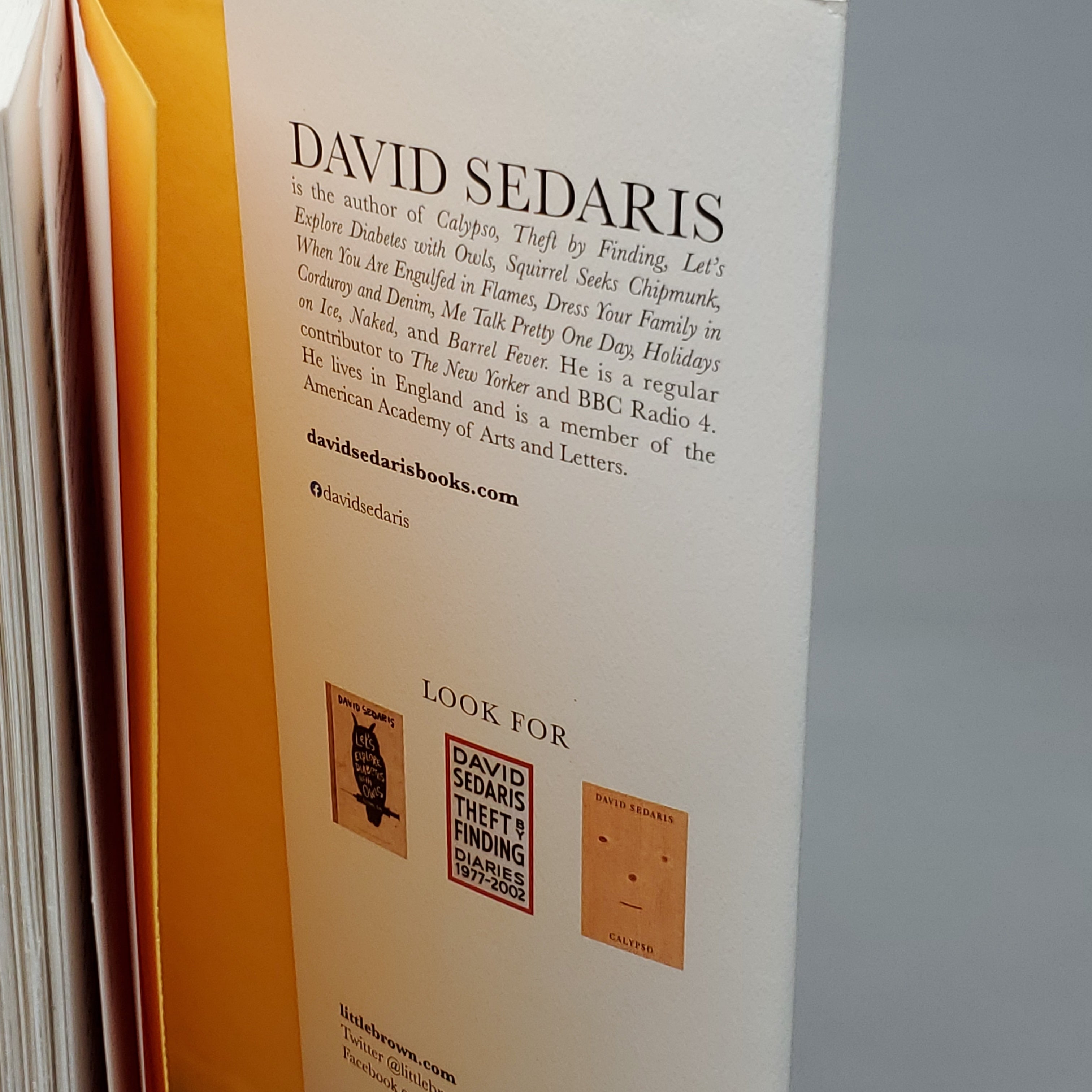 THE BEST OF ME by David Sedaris Book Hardback (New Other)