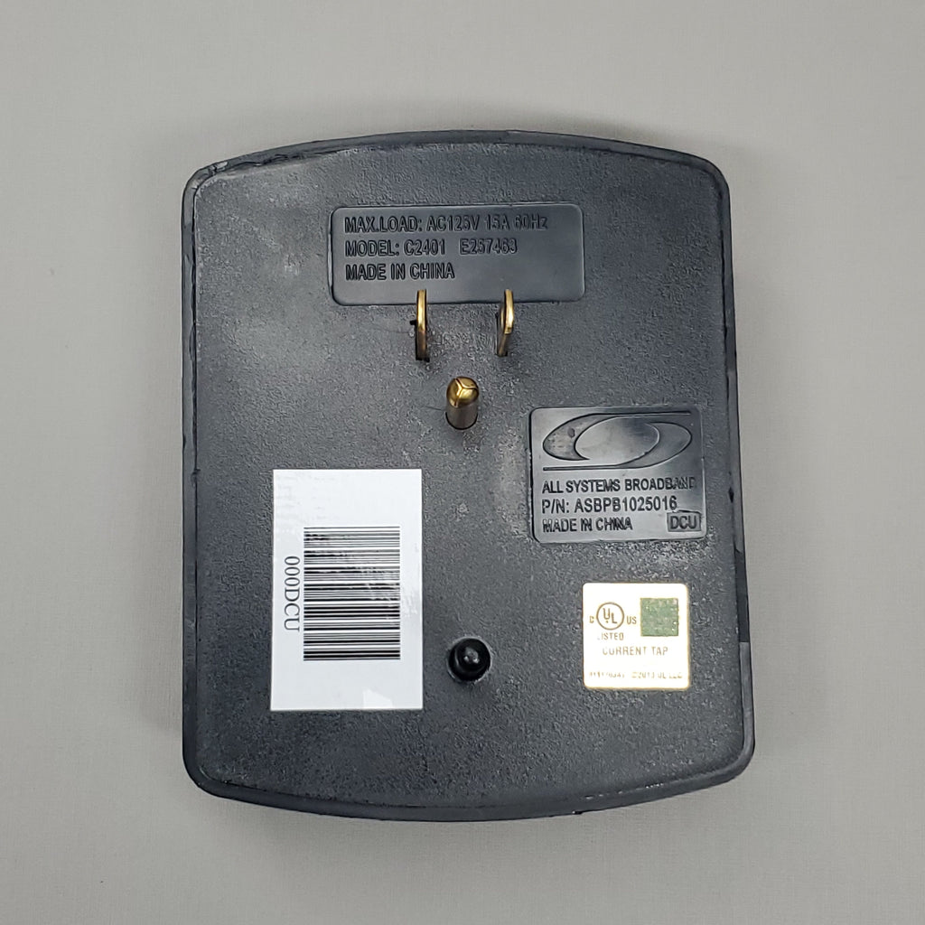 ALL SYSTEM BROADBAND 4 PCS Power Block 4 Outlet Wall Extenders Black PB1025016 (New)
