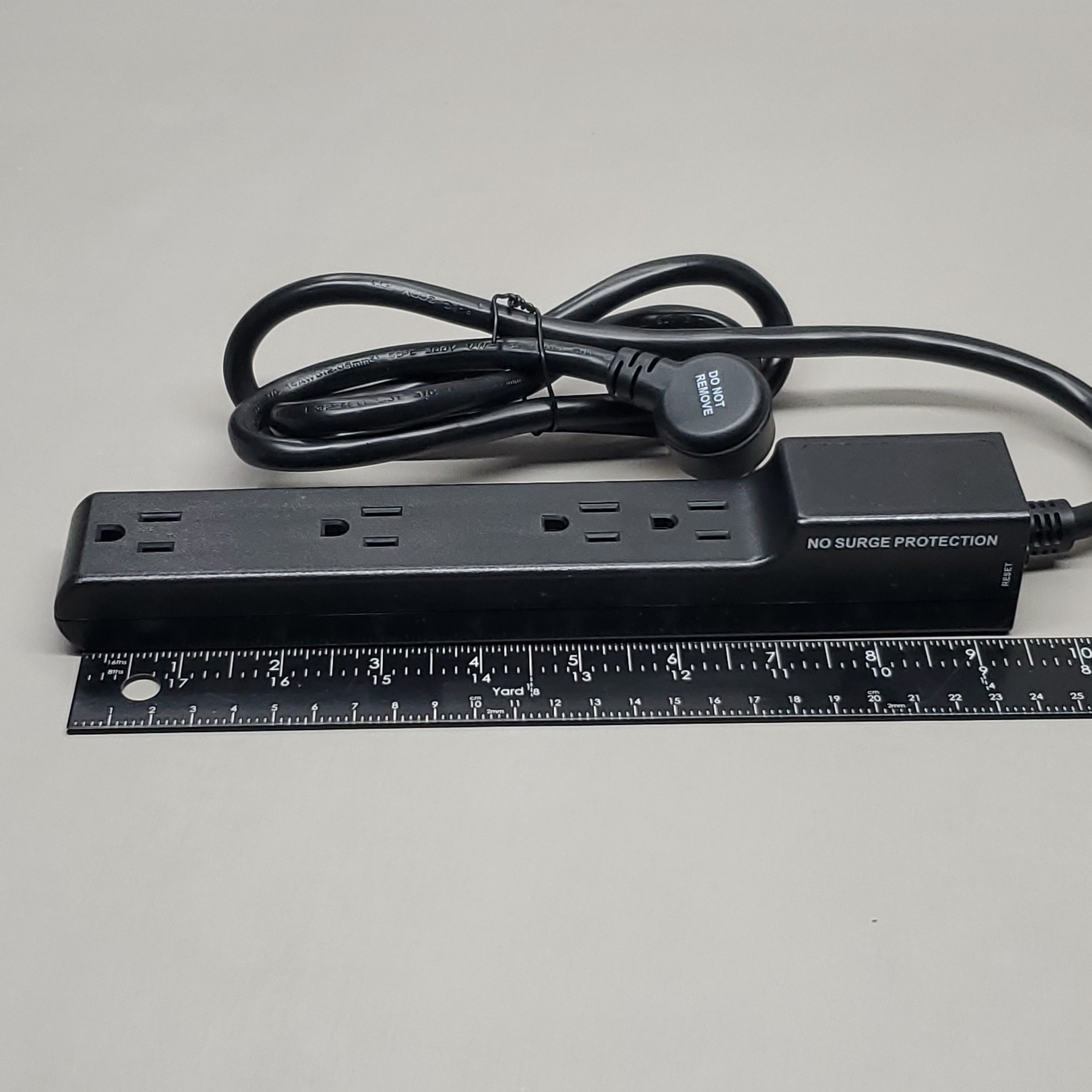 ALL SYSTEM BROADBAND 3-PACK! Power Strips 4-Outlet w/ 4' Extension Cable (New)