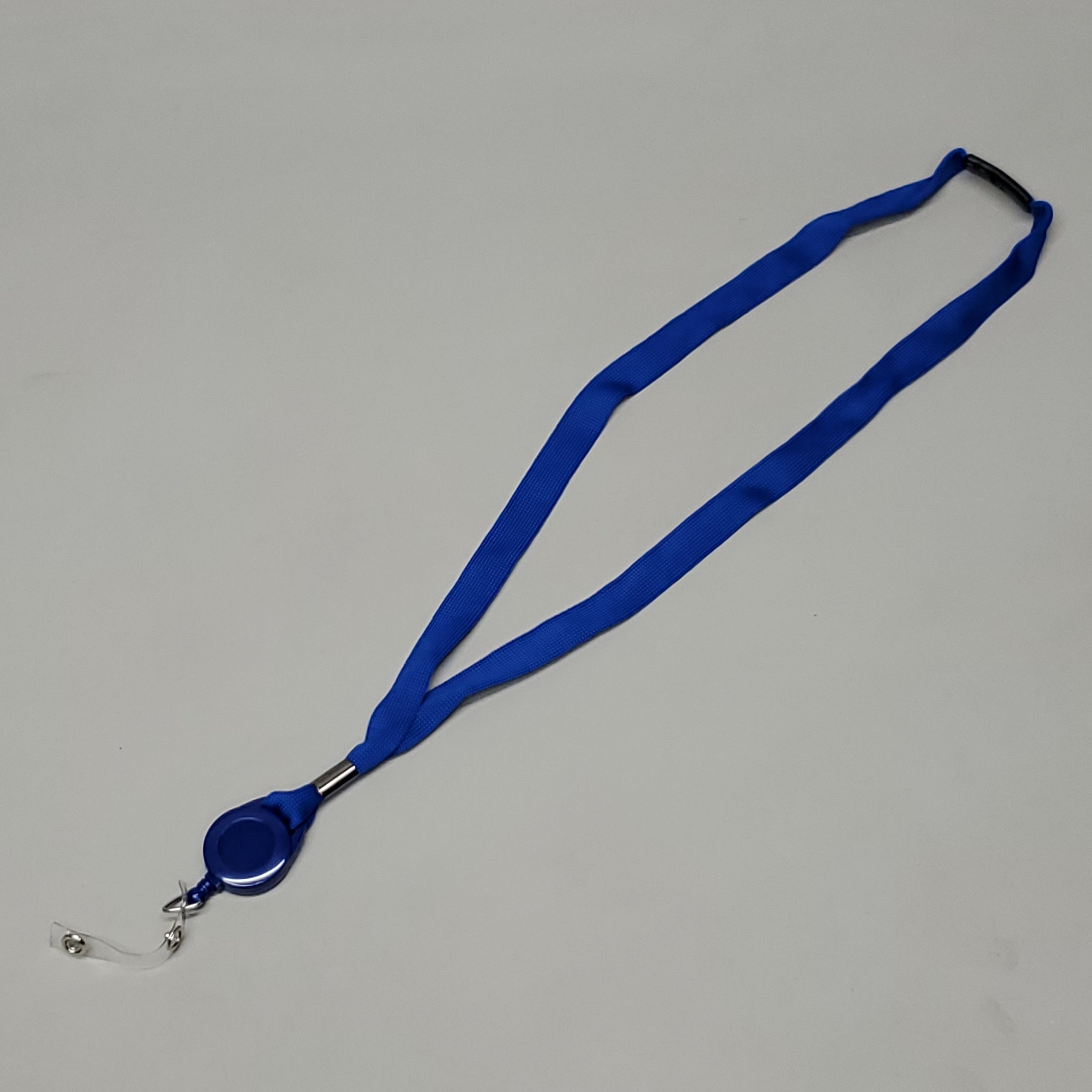 Blue Lanyards With Lanyard Reel & ID Card Holder Neck Strap 25 Pack Y493075 (New)