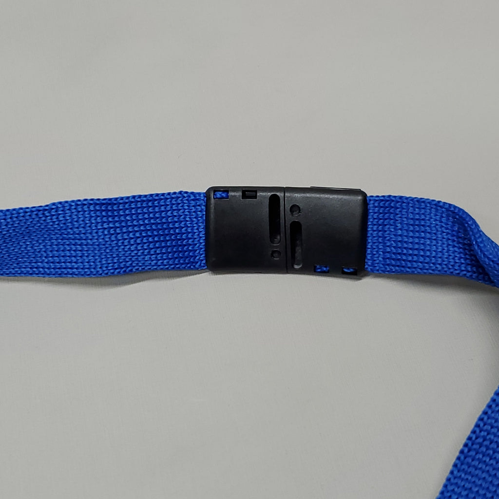 Blue Lanyards With Lanyard Reel & ID Card Holder Neck Strap 25 Pack Y493075 (New)