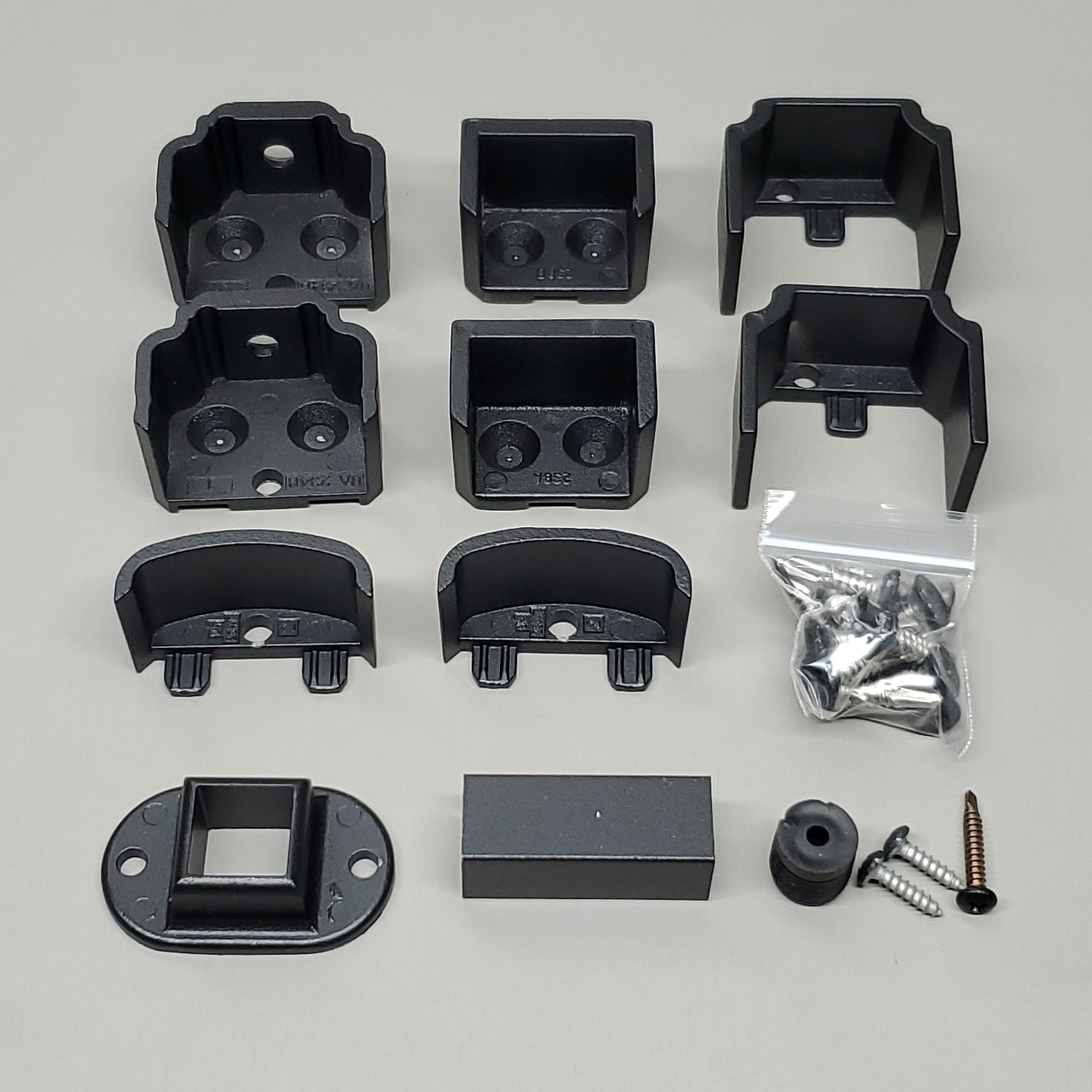 ULTRA MAX Aluminum Adams Level 2 PC Bracket (4 PK) & Foot Block Black Satin W084397 (New)