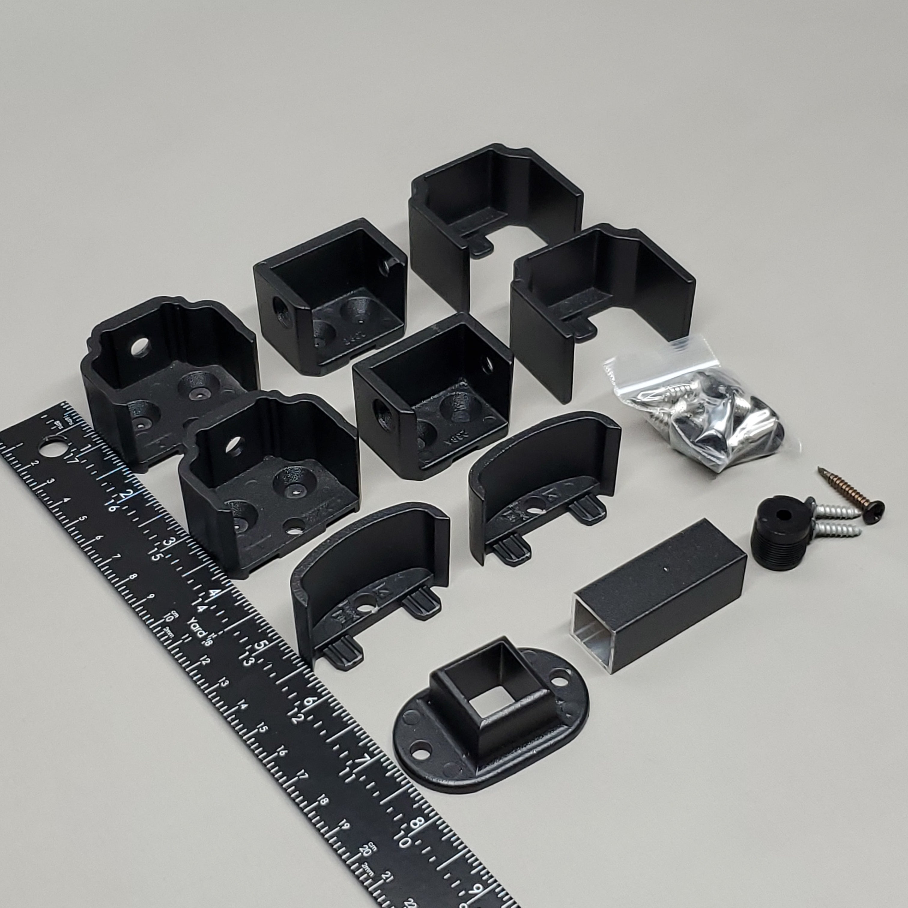 ULTRA MAX Aluminum Adams Level 2 PC Bracket (4 PK) & Foot Block Black Satin W084397 (New)