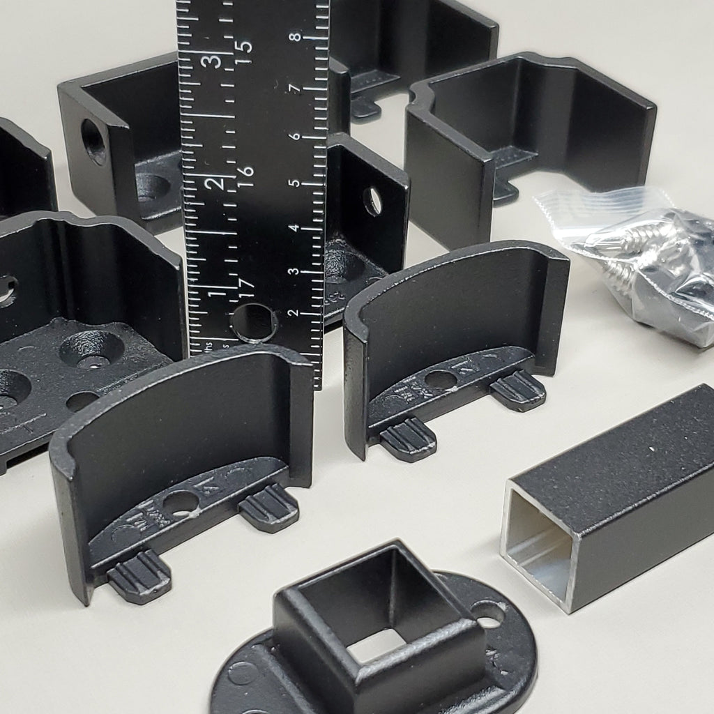 ULTRA MAX Aluminum Adams Level 2 PC Bracket (4 PK) & Foot Block Black Satin W084397 (New)
