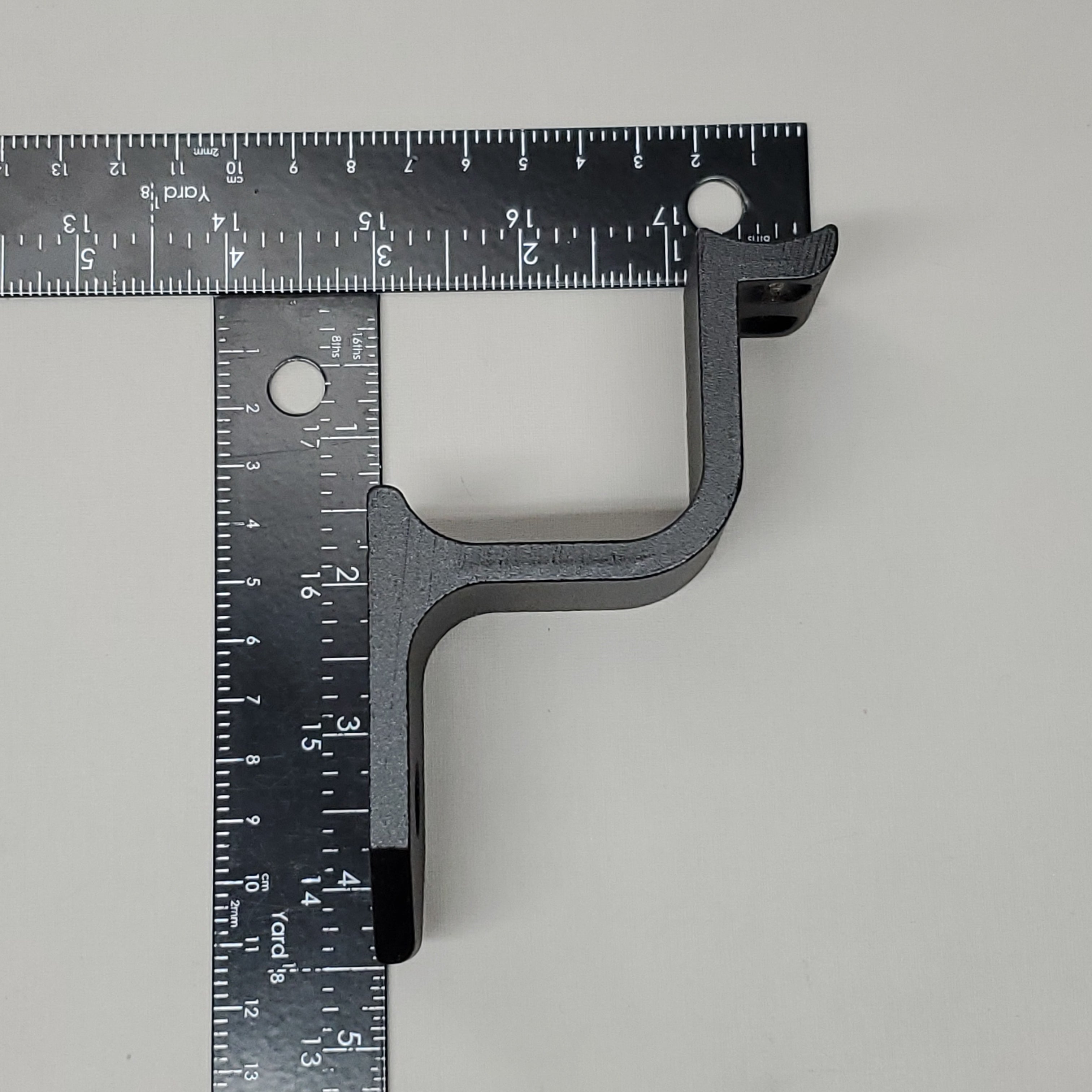 ULTRA MAX Aluminum 1.5" Secondary Rail Inline Bracket W/ Screw Satin Black W080395 (New)