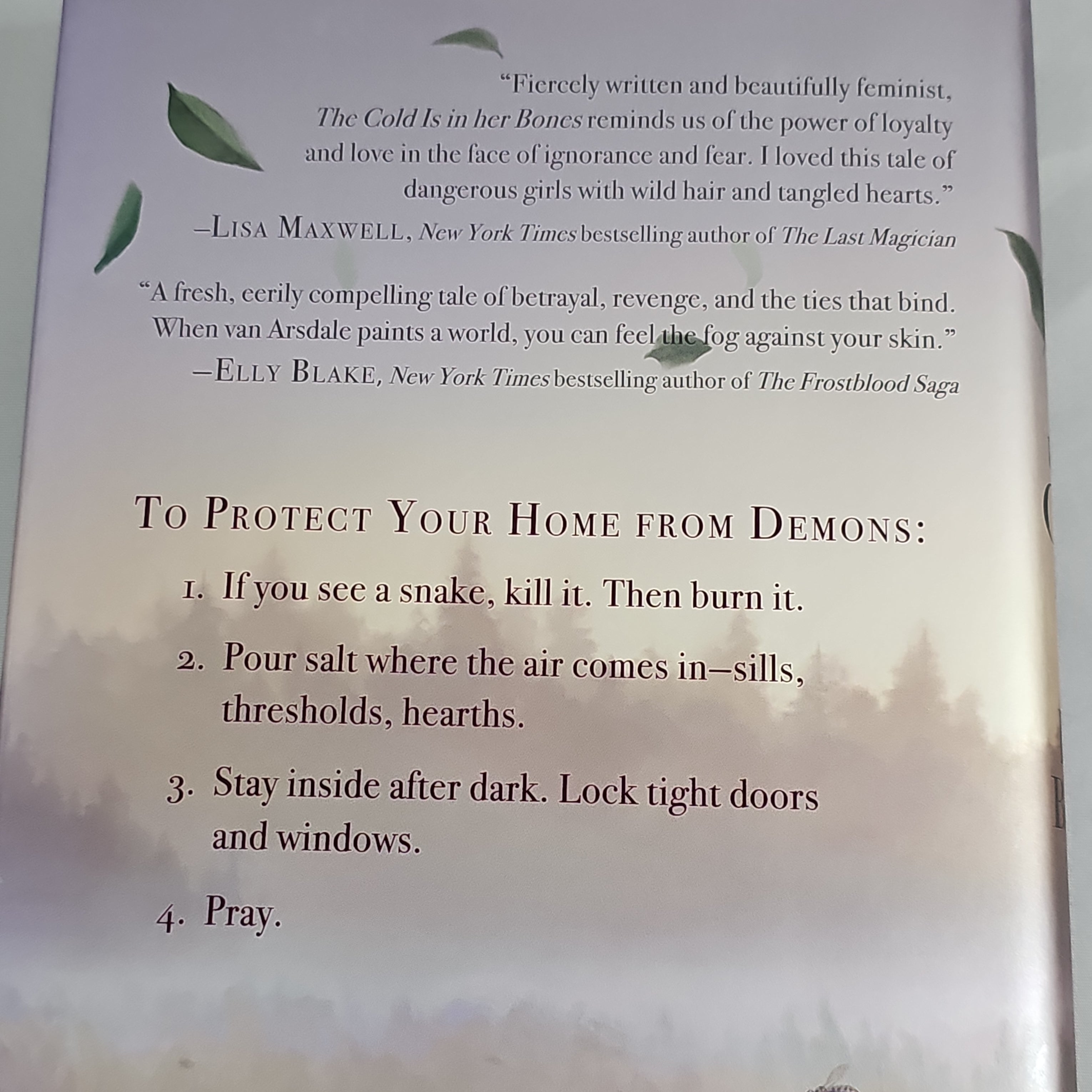 THE COLD IS IN HER BONES By Peternelle van Arsdale Book Hardback (New)