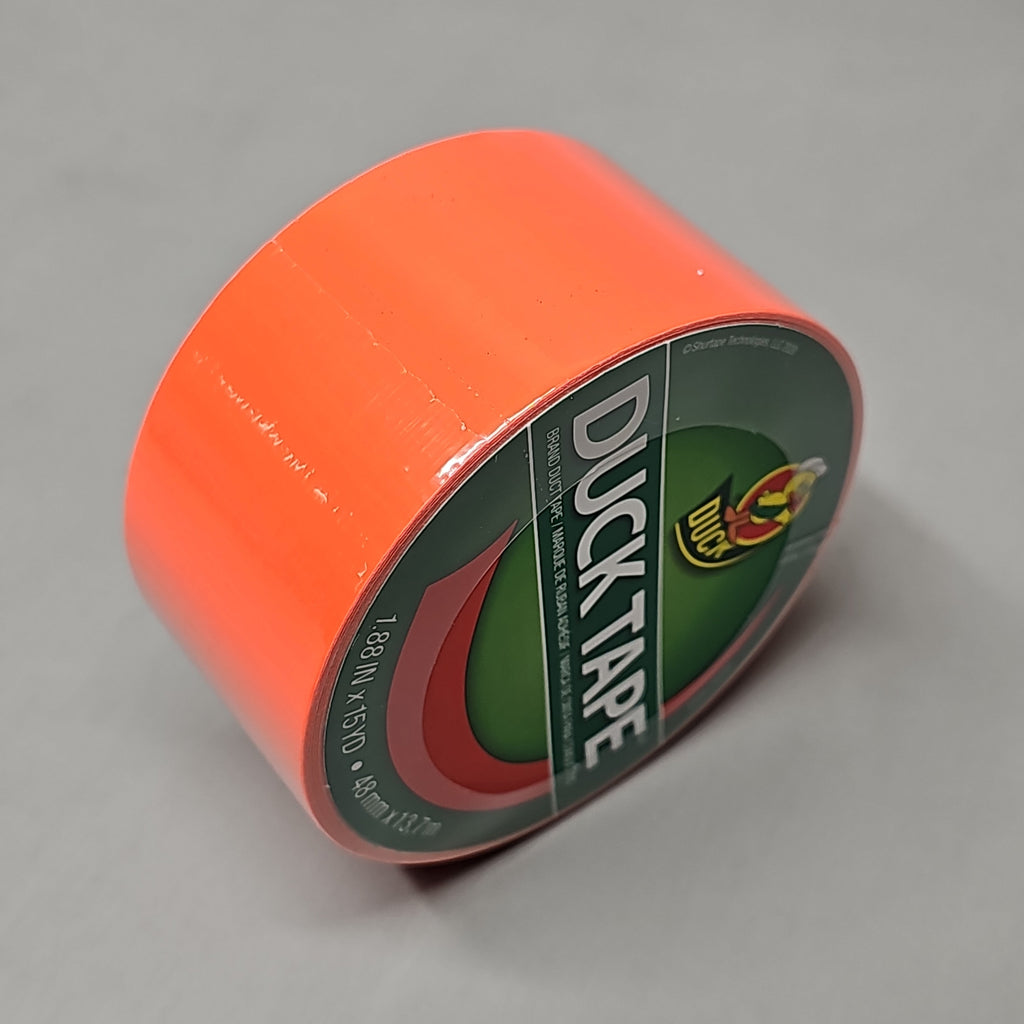 SHURTAPE Duck Tape 6 Rolls of Orange 1.88"x15 YD 283875 (New)
