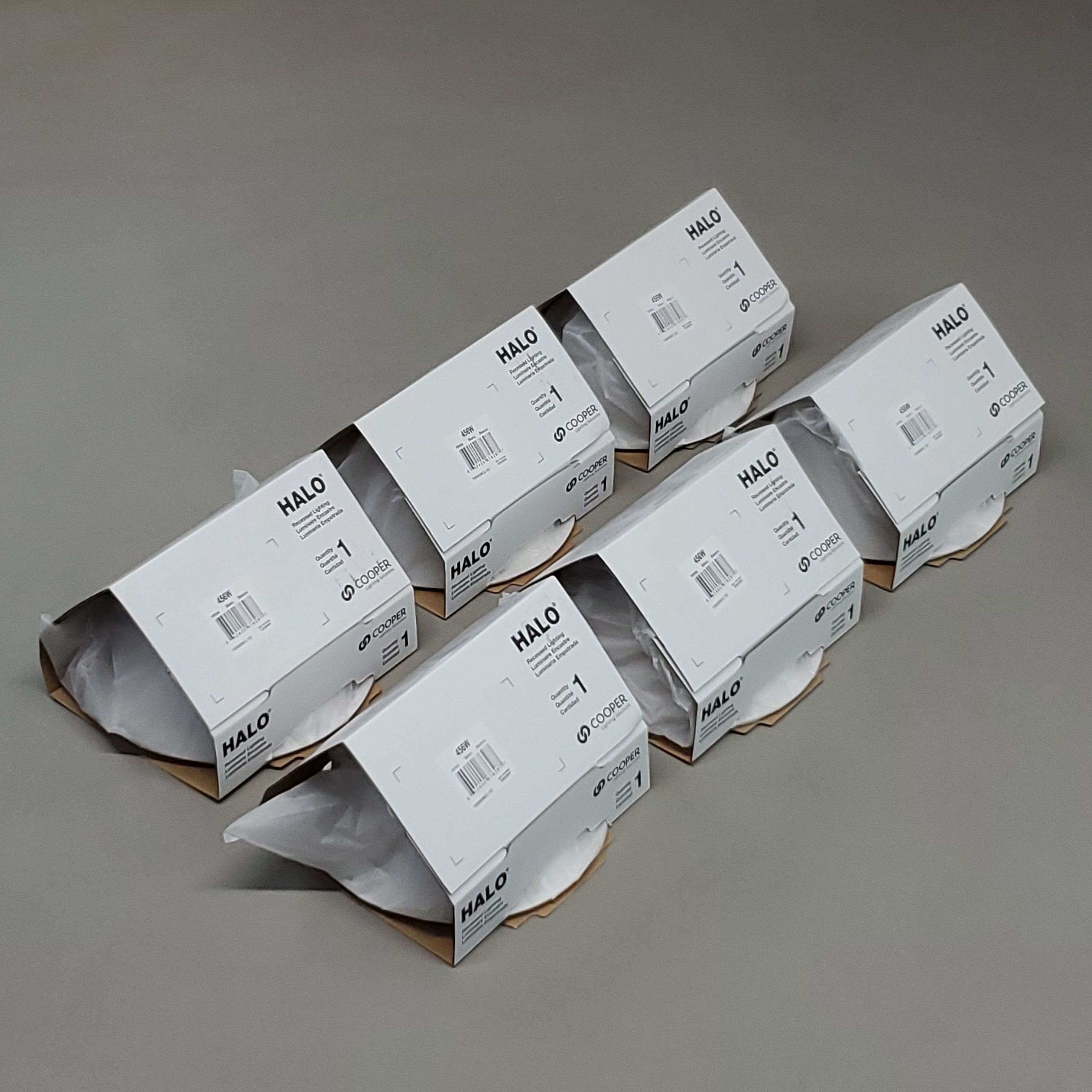 HALO LIGHTING 6-PACK! Coilex Baffle Inserts Slope 6" All White 456W (New)