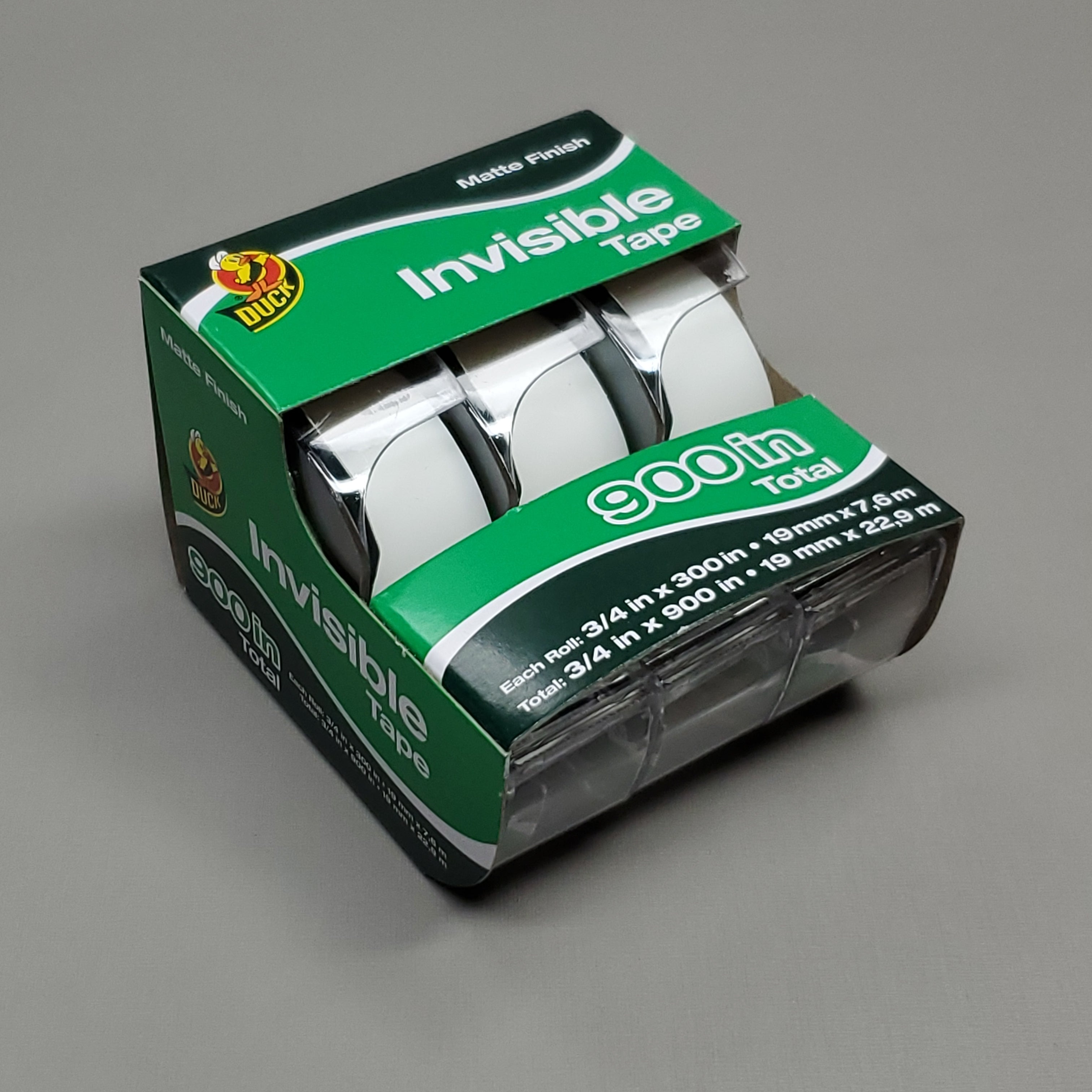 SHURTAPE (18 PACK) Invisible Tape 3/4"X300" Matte Finish 285195 (New)