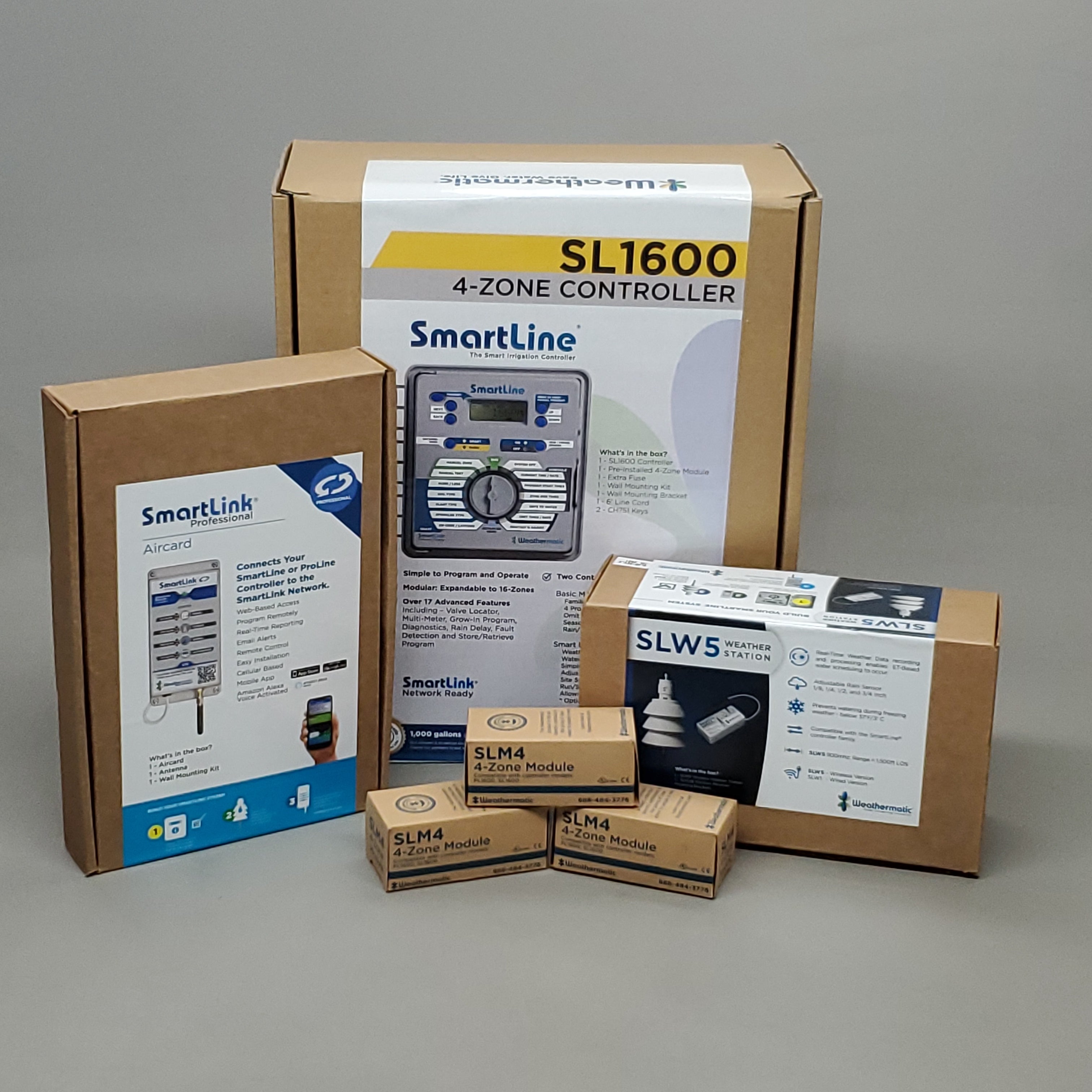 WEATHERMATIC SmartLink 16 Station Indoor/Outdoor Controller M1NA Aircard SL1616 Bundle (New)