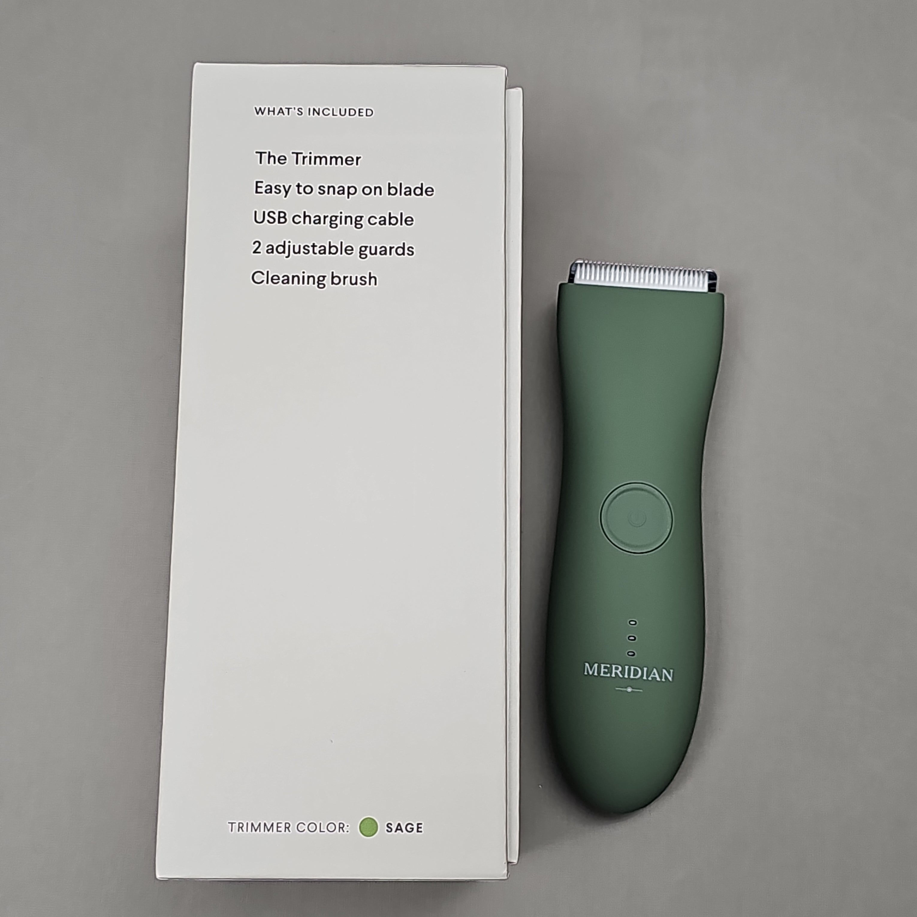 MERIDIAN The Trimmer Fresh Below The Belt Men's Hair Trimmer Sage M2B (New)