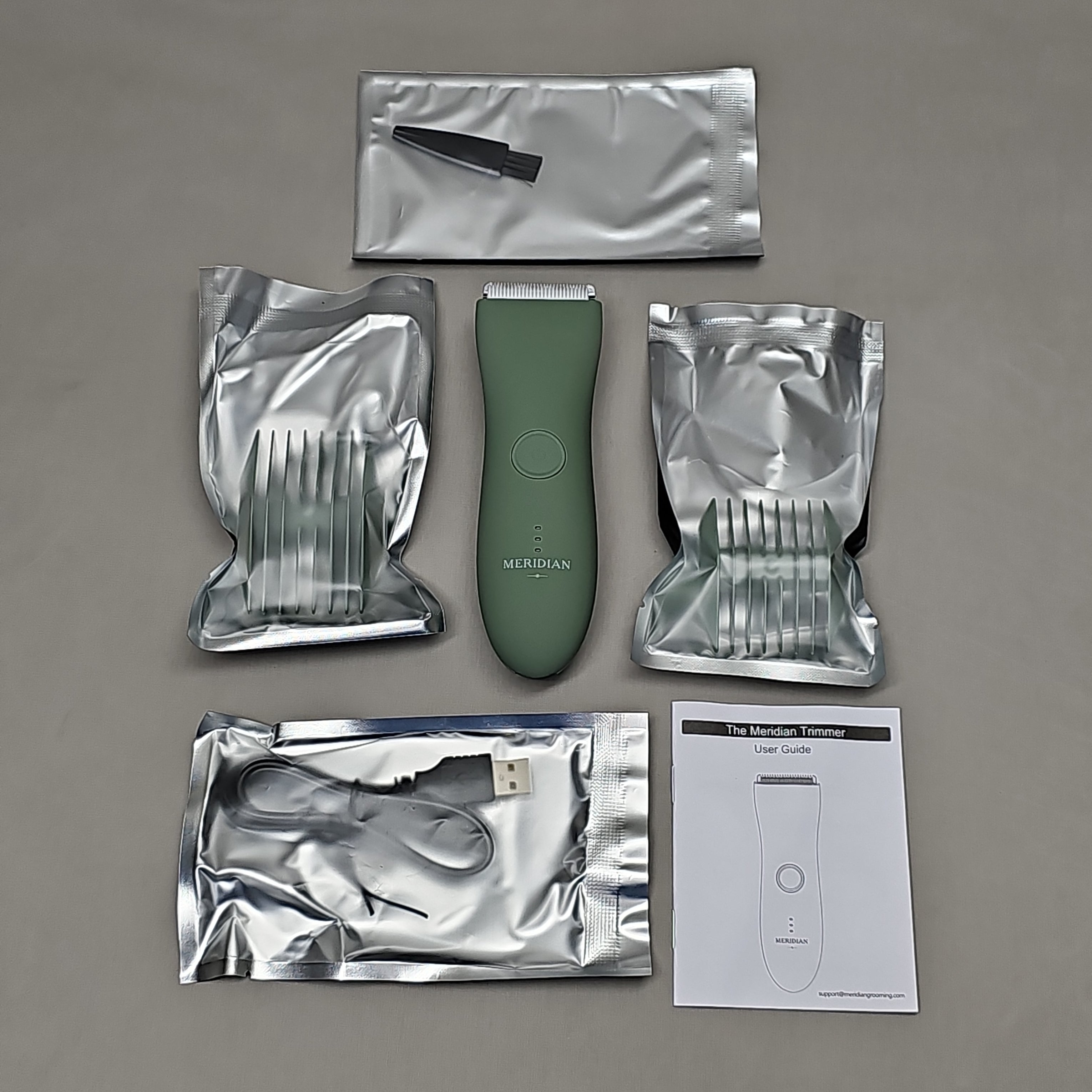 MERIDIAN The Trimmer Fresh Below The Belt Men's Hair Trimmer Sage M2B (New)