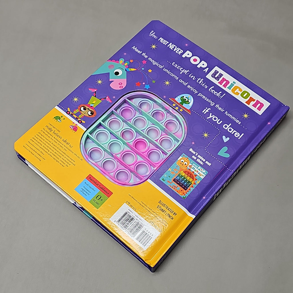 MAKE BELIEVE IDEAS Never Pop A Unicorn Case of 20 Books! Hardback Book With Pop-It (New)