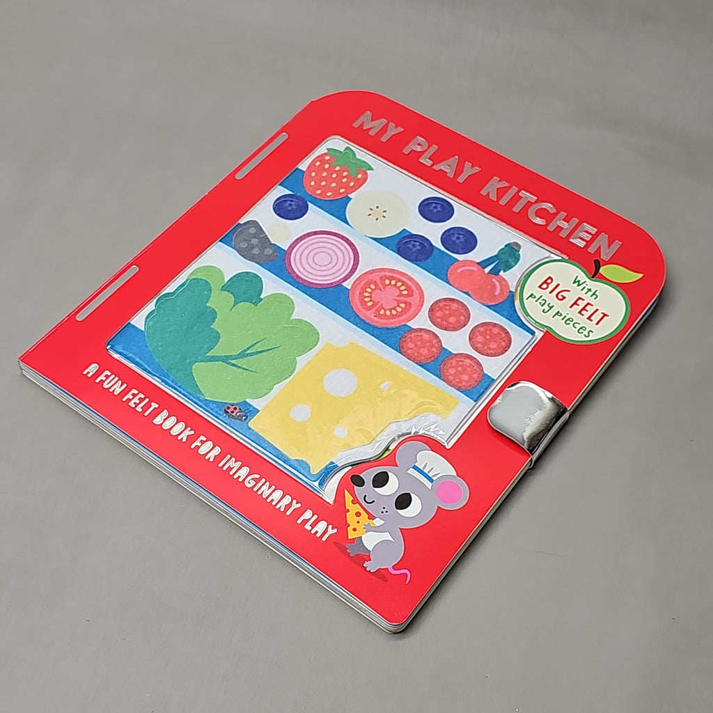 MAKE BELIEVE IDEAS My Play Kitchen With Big Felt Play Pieces Hardback Book (New)