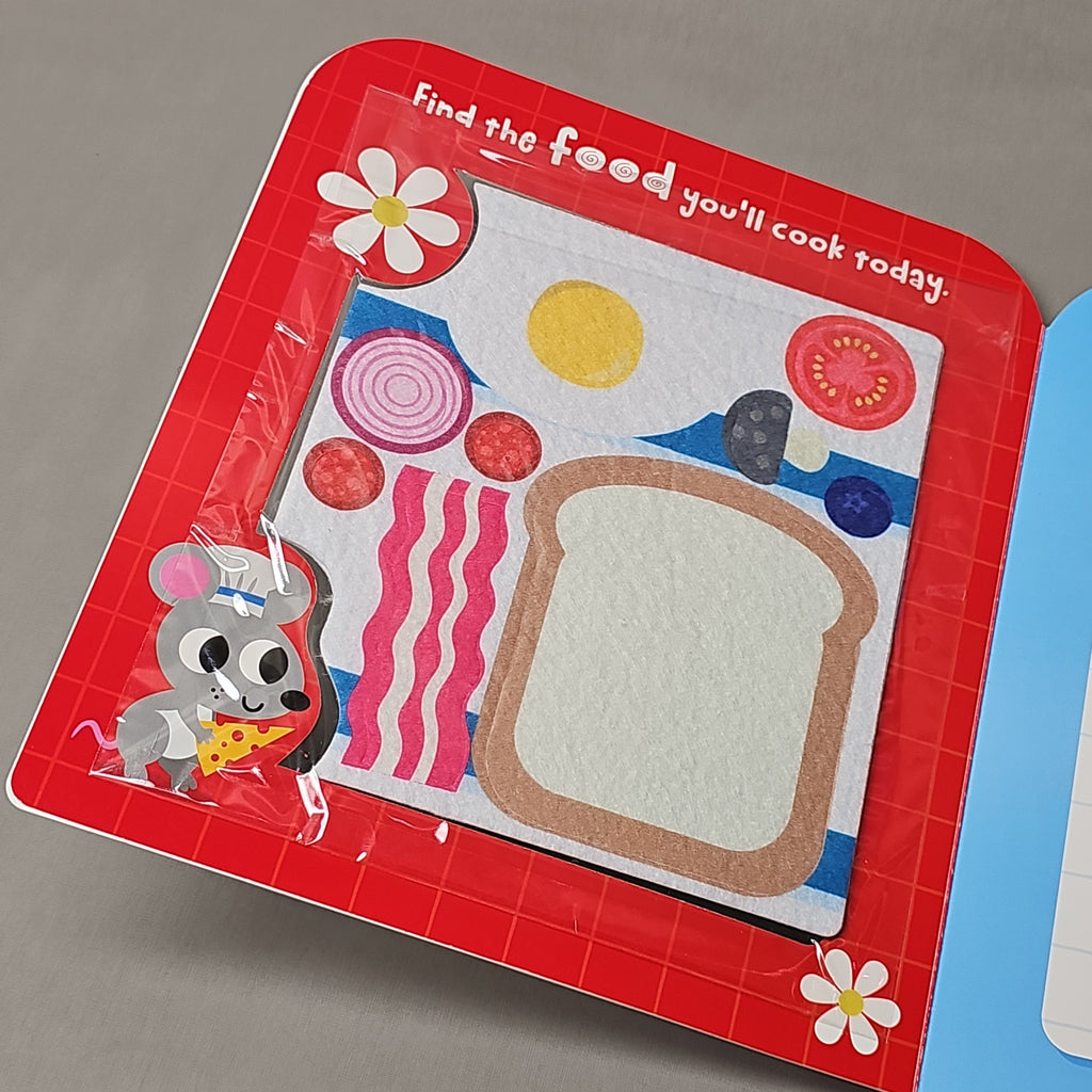 MAKE BELIEVE IDEAS My Play Kitchen With Big Felt Play Pieces Hardback Book (New)