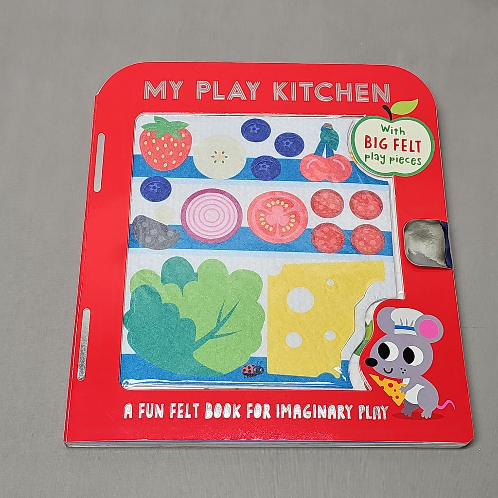 MAKE BELIEVE IDEAS My Play Kitchen With Big Felt Play Pieces Hardback Book (New)