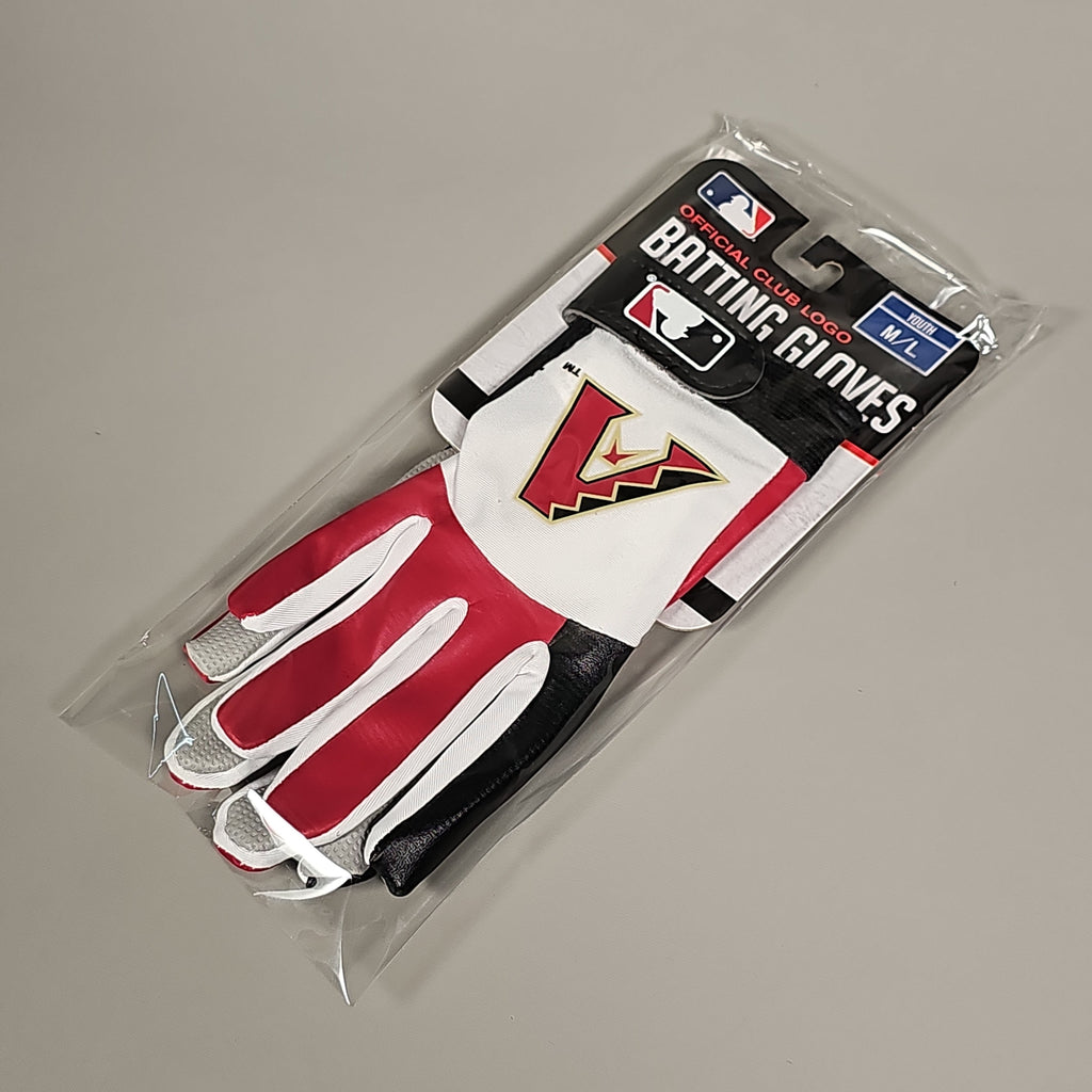 FRANKLIN SPORTS (6 PAIR) Arizona Diamondbacks Youth Batting Gloves Sz Youth M/L 76016F29P6