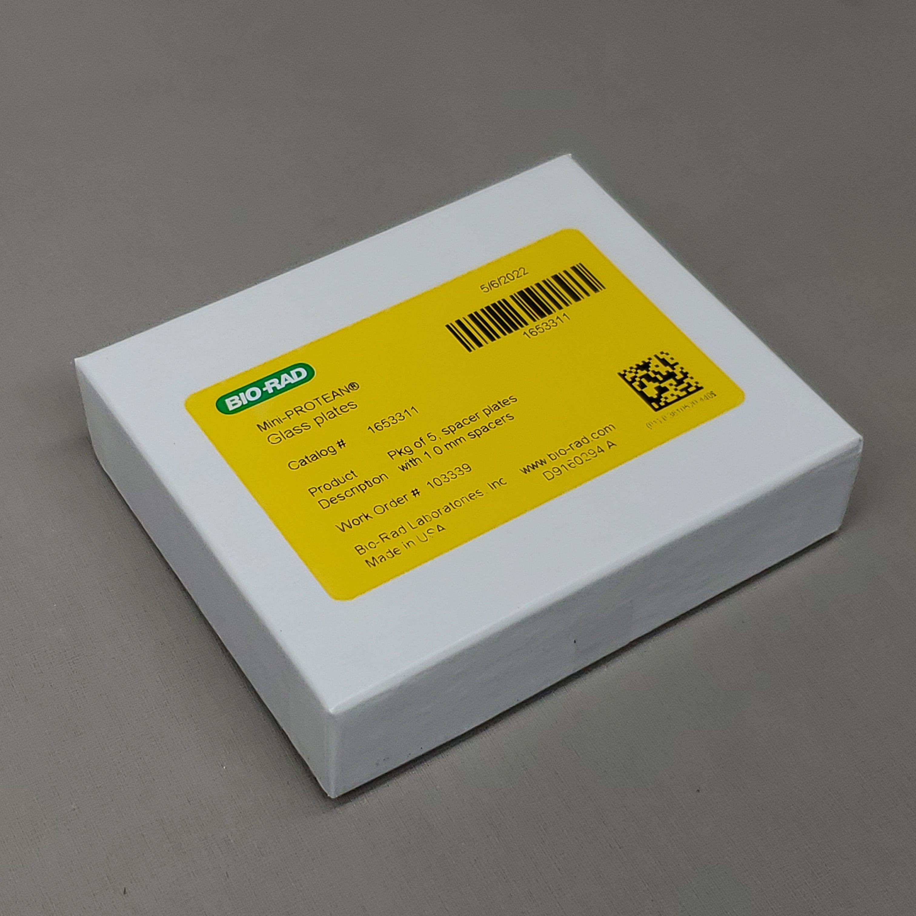 BIO-RAD 90 PCS of Mini-PROTEAN Glass Spacer Plates  W/ 1.0mm Spacers 1653311 (New)