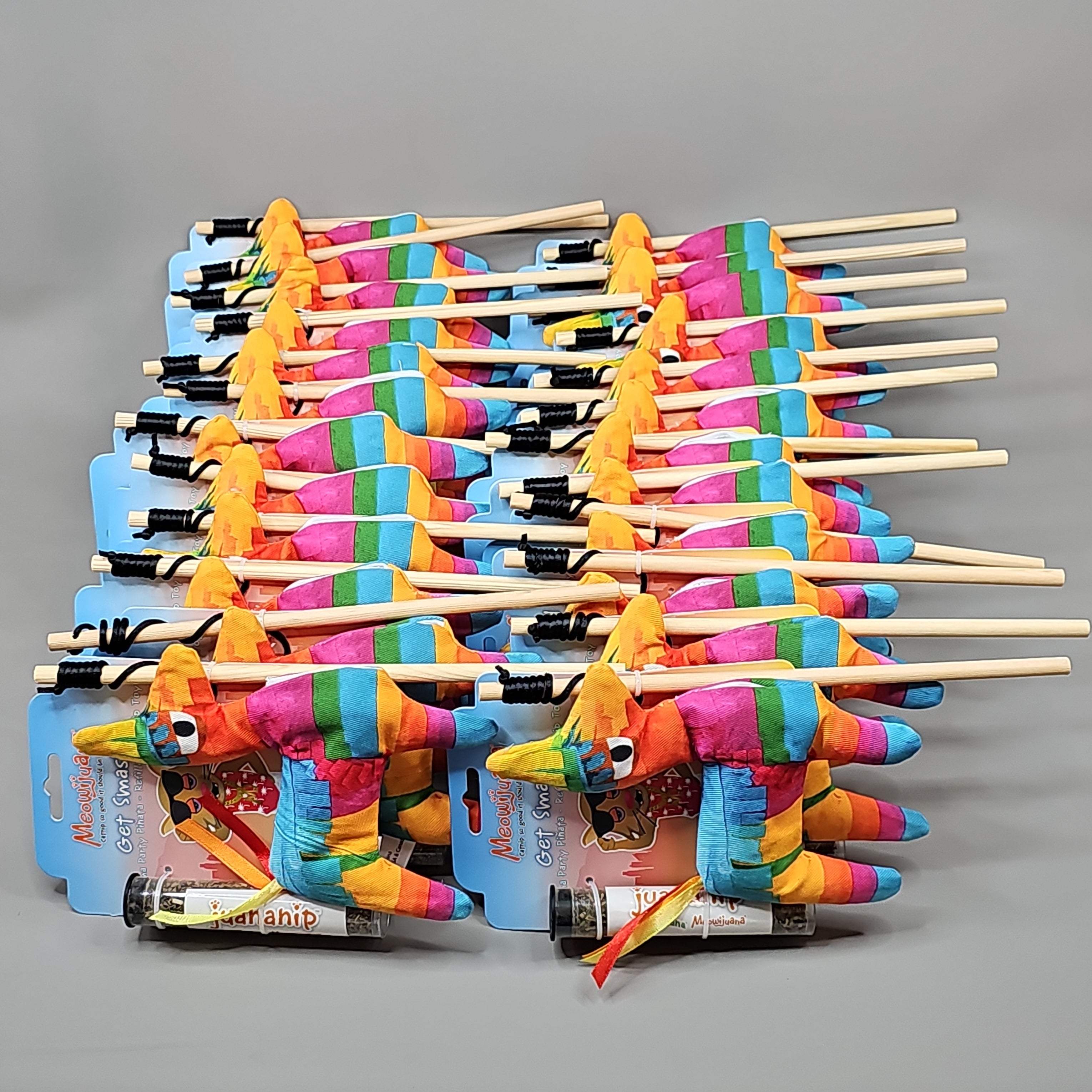 SMARTER PAW Meowijuana Organic Catnip Toy CASE OF 24! Get Smashed Llama Party Pinata Cat Toy (New)