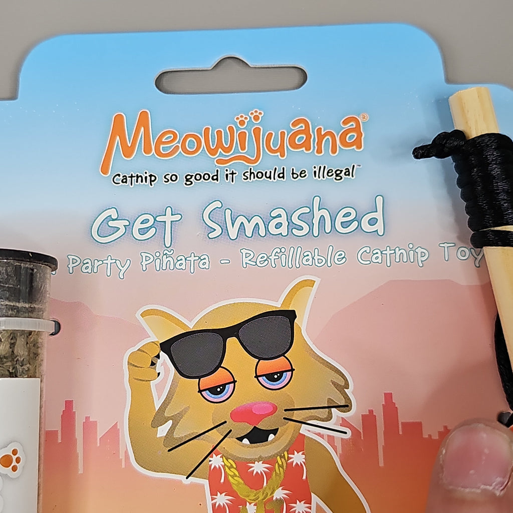SMARTER PAW Meowijuana Organic Catnip Toy CASE OF 24! Get Smashed Llama Party Pinata Cat Toy (New)