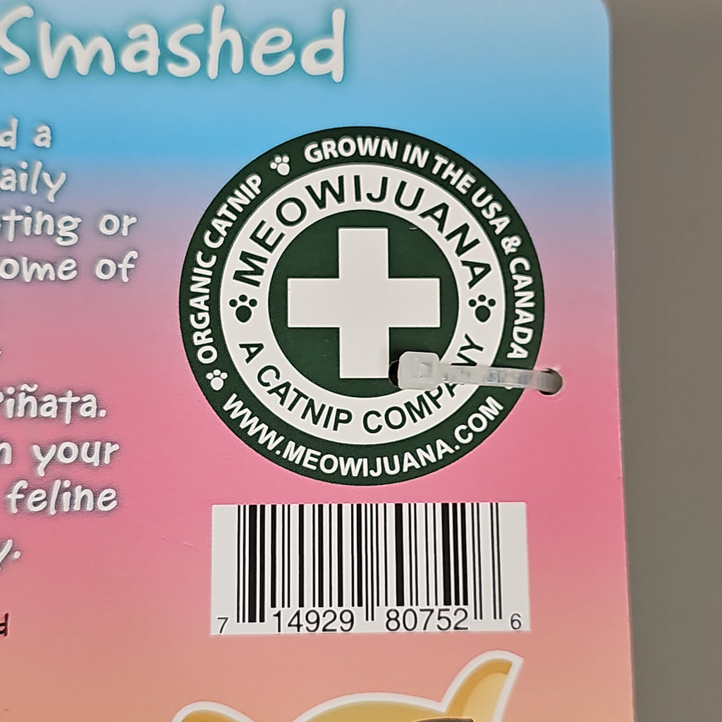 SMARTER PAW Meowijuana Organic Catnip Toy CASE OF 24! Get Smashed Llama Party Pinata Cat Toy (New)